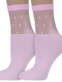 Комплект из 2 пар женских носков Conte, 2-19С-29СП, LIGHT PINK, розовые