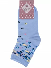 Женские носки "Красная ветка", С-1255, ГОЛУБЫЕ