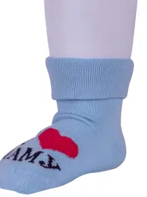 Комплект из 5 пар детских носков RuSocks (Орудьевский трикотаж) рис. 01, ГОЛУБЫЕ (5-Д-106)