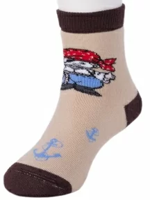 Детские махровые носки LORENZline, Л52, БЕЖЕВО-КОРИЧНЕВЫЕ