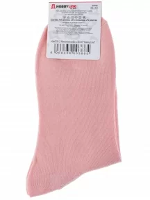 Женские носки Hobby Line, Нжх334-2, СВЕТЛО-РОЗОВЫЕ