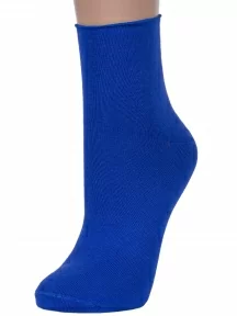 Женские носки без резинки ХОХ, G-1406, ВАСИЛЬКОВЫЕ