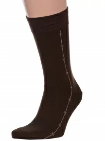 Мужские полушерстяные носки LORENZline, В11, КОРИЧНЕВЫЕ