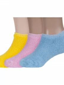 Комплект из 3 пар детских махровых носков ХОХ, 3-DZ-3R18, микс 3