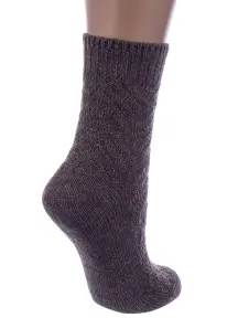 Женские полушерстяные носки RuSocks (Орудьевский трикотаж) ТЕМНО-БЕЖЕВЫЕ (Ж3-38847)