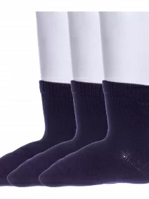 Комплект из 3 пар детских носков "Борисоглебский трикотаж", 3-8С920, ТЕМНО-СИНИЕ