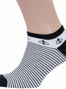 Короткие бамбуковые носки Grinston socks (PINGONS), 21D2, ЧЕРНЫЕ