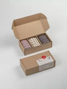 Набор из 3 пар мужских носков MSCLUB №М30, ВИ3-НМ30, микс 3 "Умники"