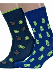 Комплект из 2 пар мужских носков DiWaRi, 2-20С-37СП, микс 2