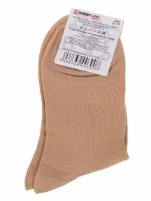 Женские носки Hobby Line, Нжх334-4, СВЕТЛО-КОРИЧНЕВЫЕ