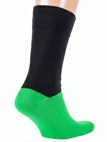 Мужские носки MSCLUB №М45, nm-513, ЧЕРНО-ЗЕЛЕНЫЕ