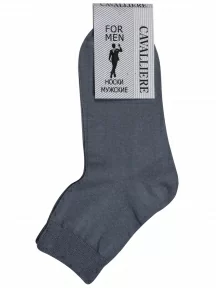 Мужские укороченные носки CAVALLIERE (RuSocks), С-333, СЕРЫЕ