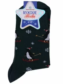 Мужские носки Брестские (БЧК), 20С2146, рис. 538 ТЕМНО-ЗЕЛЕНЫЕ