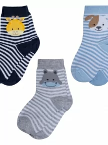 Комплект из 3 пар детских носков RuSocks (Орудьевский трикотаж), 3-Д3-13788, микс 1