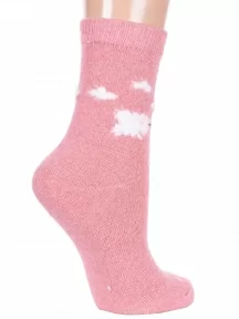 Женские теплые носки Hobby Line, Нжа6198-19, РОЗОВЫЕ