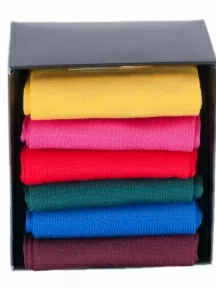 Набор мужских носков из мерсеризованного хлопка, 6 пар (ТМ Sergio di Calze), PG-17SC6-6, яркий микс