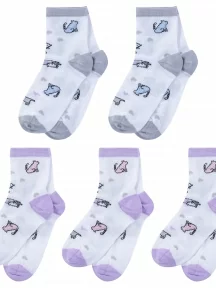 Комплект из 5 пар детских носков LORENZLine, 5-Л98, микс 7