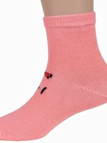 Детские носки Альтаир, А172, ПЕРСИКОВЫЕ, рис. Girl