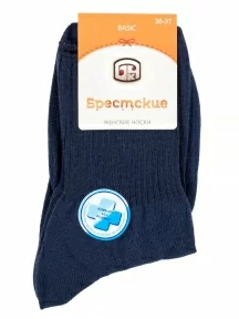 Женские медицинские носки Брестские (БЧК), 14С1202, рис. 033, ТЕМНО-СИНИЕ
