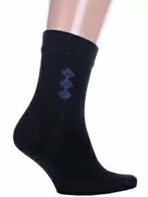 Мужские носки Альтаир, С45, ЧЕРНЫЕ с темно-серым