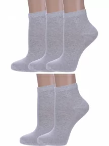 Комплект из 5 пар женских носков Альтаир, 5-А61, СВЕТЛО-СЕРЫЕ