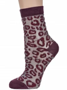 Женские носки "Борисоглебский трикотаж", 6С969, БОРДОВЫЕ