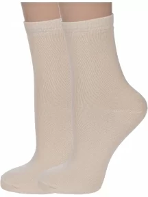 Комплект из 2 пар детских носков ХОХ, 2-d-1226, БЕЖЕВЫЕ