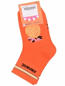 Детские спортивные носки Hobby Line, Ндх3592-03, ОРАНЖЕВЫЕ