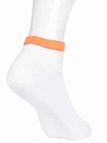 Детские носки LORENZline, П21, БЕЛЫЕ с оранжевым