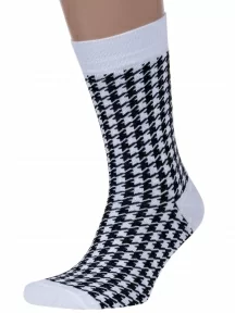 Мужские носки "Нева-Сокс", VO9, БЕЛО-ЧЕРНЫЕ