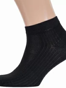Мужские носки с сеточкой RuSocks (Орудьевский трикотаж), М3-23717, ЧЕРНЫЕ