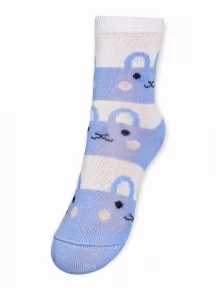 Детские носки RuSocks (Орудьевский трикотаж), Д3-13792М, рис. 03, БЕЛО-ГОЛУБЫЕ