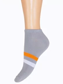 Детские короткие носки ХОХ, SPD-16, СВЕТЛО-СЕРЫЕ