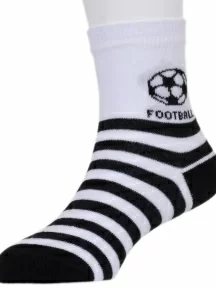 Детские носки RuSocks (Орудьевский трикотаж), Д-86, рис. 03, БЕЛО-ЧЕРНЫЕ