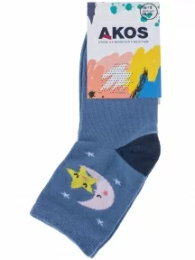 Детские носки Akos, CK41800 051, ДЖИНСОВЫЕ