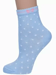 Детские носки LORENZline, Л105, ГОЛУБЫЕ в горох