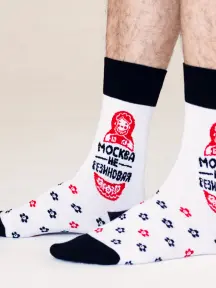 Носки unisex St. Friday Socks "Матрешка - тоже не резиновая" (GR-1398-02/19/11)