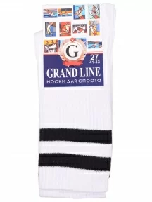 Спортивные носки GRAND LINE, С-109, БЕЛЫЕ