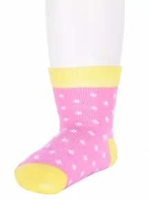 Детские носки Conte kids, 5С-11СП, рис. 214, МАЛЬВА С ЖЕЛТЫМ