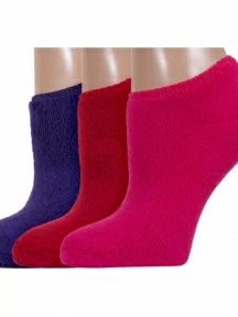 Комплект из 3 пар женских махровых носков ХОХ, 3-GZ-3R9, микс 6