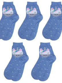Комплект из 5 пар детских носков RuSocks (Орудьевский трикотаж) рис. 02, ДЖИНС (5-Д3-13160)