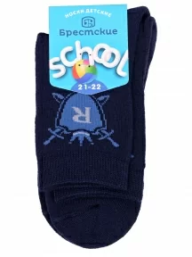 Детские махровые носки Брестские (БЧК), 14С3060, рис. 440, ТЕМНО-СИНИЕ