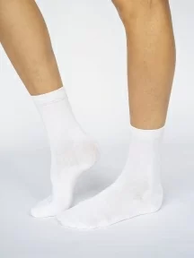 Комплект из 3 пар женских высоких носков из бамбука Sergio Dallini, SGS424-111, БЕЛЫЕ