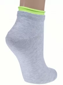 Женские короткие носки Conte, 12С-32СП, рис. 035, СВЕТЛО-СЕРЫЕ