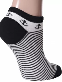 Короткие бамбуковые носки Grinston socks (PINGONS), 21D2, ЧЕРНЫЕ
