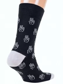 Мужские носки MSCLUB №М45, nm-514, ЧЕРНЫЕ