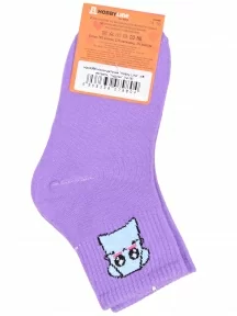 Детские спортивные носки Hobby Line, Ндх4366, СИРЕНЕВЫЕ