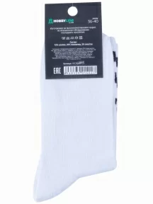 Носки unisex Hobby Line, 80159, рис. 29, БЕЛЫЕ "Не вывожу"