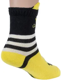 Детские короткие носки Conte kids рис. 319, ЖЕЛТЫЕ (17С-59СП)