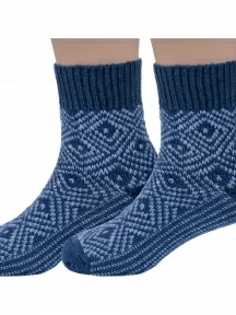 Комплект из 2 пар детских полушерстяных носков RuSocks (Орудьевский трикотаж), 2-Д-382, ДЖИНС, рис. 2